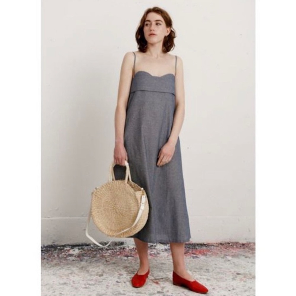 Toit Volant Verona Dress Indigo Chambray